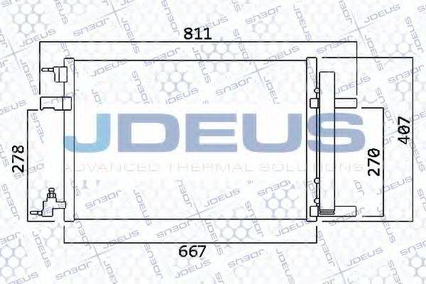 JDEUS 720M75 Конденсатор, кондиціонер