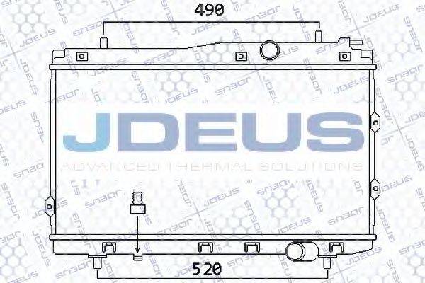 JDEUS 065M17 Радіатор, охолодження двигуна