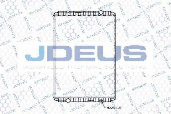 JDEUS 123M08B Радіатор, охолодження двигуна