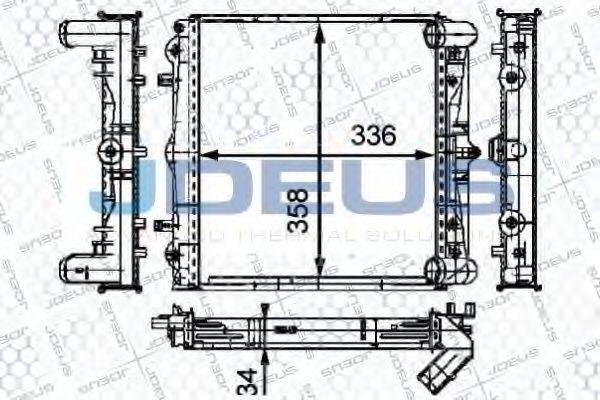 JDEUS 043M11 Радіатор, охолодження двигуна