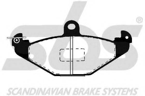 SBS 1501223926 Комплект гальмівних колодок, дискове гальмо