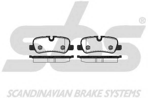 SBS 1501224031 Комплект гальмівних колодок, дискове гальмо