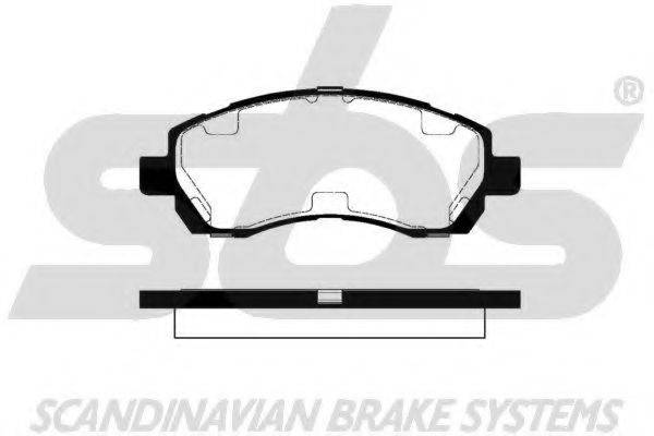 SBS 1501224409 Комплект гальмівних колодок, дискове гальмо