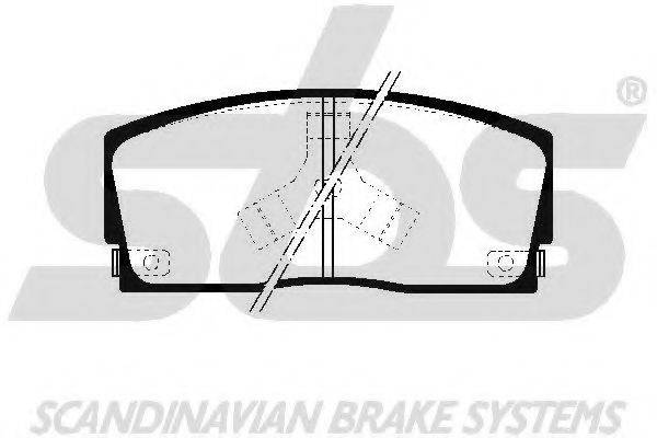 SBS 1501225104 Комплект гальмівних колодок, дискове гальмо