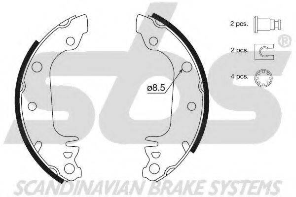 SBS 18492725291 Комплект гальмівних колодок