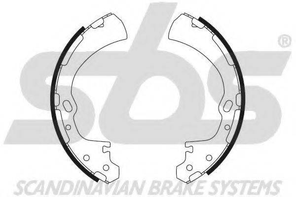 SBS 18492722510 Комплект гальмівних колодок