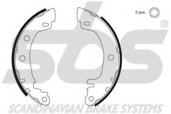 SBS 18492739581 Комплект гальмівних колодок