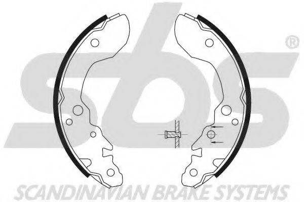 SBS 18492752609 Комплект гальмівних колодок