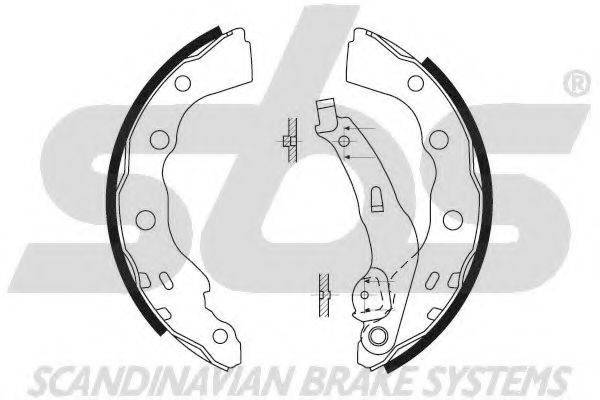 SBS 18492730628 Комплект гальмівних колодок
