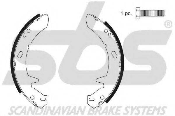 SBS 18492740633 Комплект гальмівних колодок