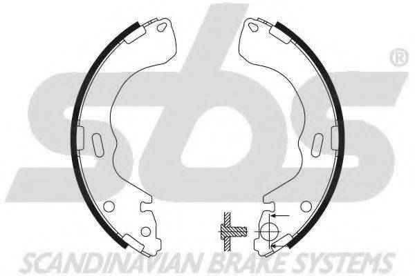 SBS 18492732640 Комплект гальмівних колодок