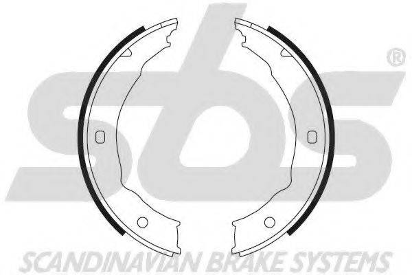 SBS 18492737655 Комплект гальмівних колодок, стоянкова гальмівна система