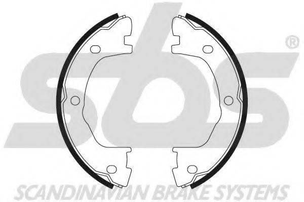 SBS 18492723682 Комплект гальмівних колодок; Комплект гальмівних колодок, стоянкова гальмівна система