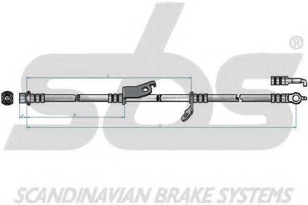 SBS 13308545178 Гальмівний шланг