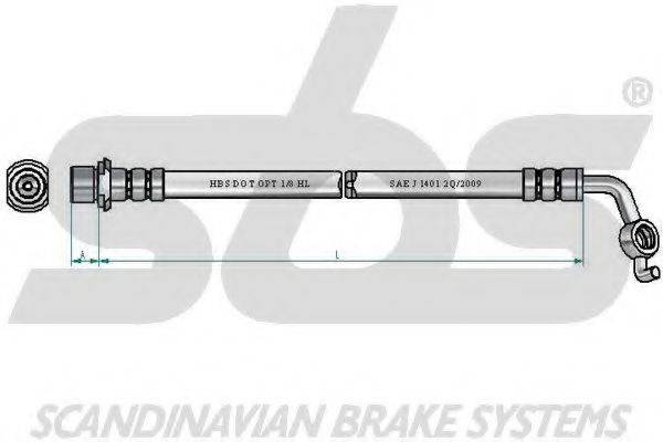 SBS 13308545180 Гальмівний шланг