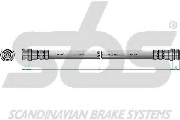 SBS 1330855228 Гальмівний шланг