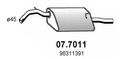 ASSO 077011 Глушник вихлопних газів кінцевий