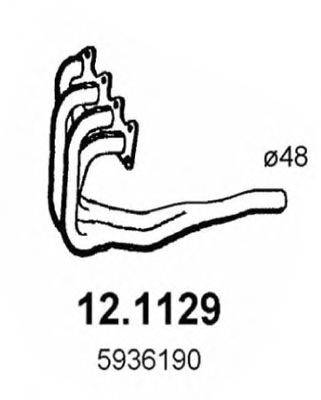 ASSO 121129 Труба вихлопного газу