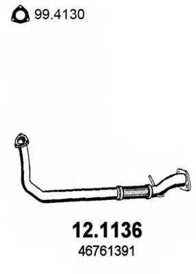 ASSO 121136 Труба вихлопного газу