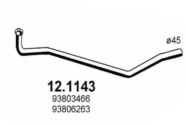 ASSO 121143 Труба вихлопного газу