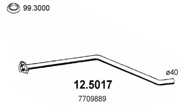 ASSO 125017 Труба вихлопного газу