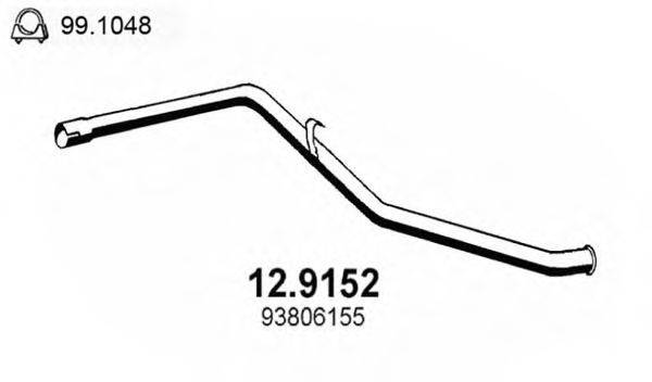 ASSO 129152 Труба вихлопного газу