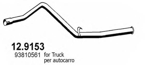 ASSO 129153 Труба вихлопного газу