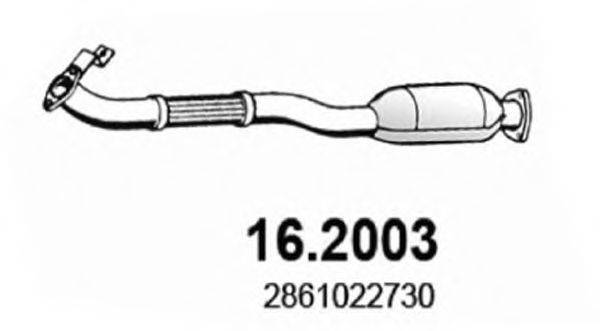 ASSO 162003 Передглушувач вихлопних газів