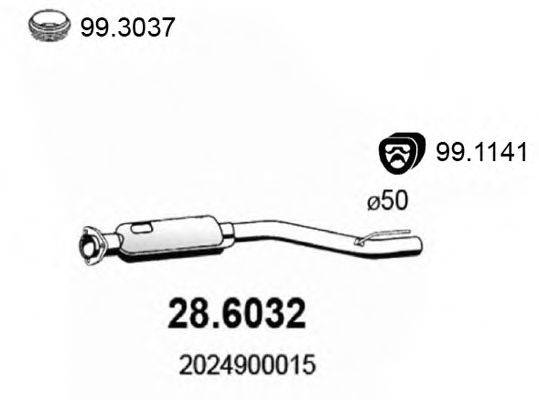 ASSO 286032 Середній глушник вихлопних газів