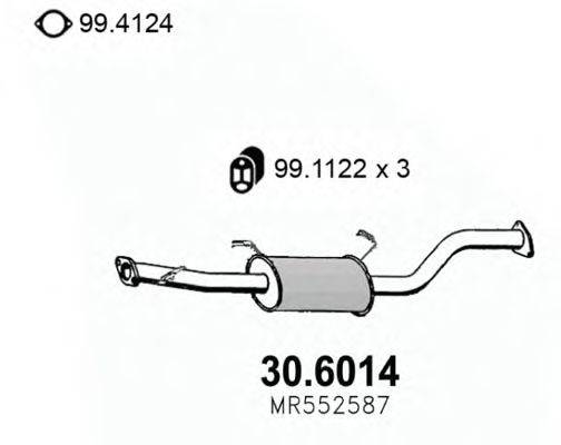 ASSO 306014 Середній глушник вихлопних газів