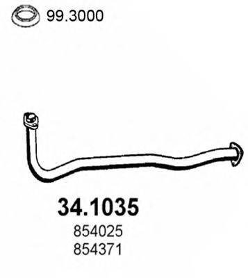 ASSO 341035 Труба вихлопного газу