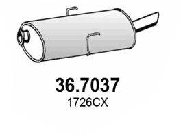 ASSO 367037 Глушник вихлопних газів кінцевий