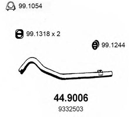 ASSO 449006 Труба вихлопного газу