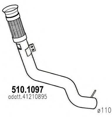 ASSO 5101097 Труба вихлопного газу