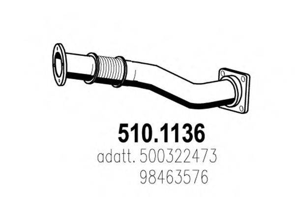 ASSO 5101136 Труба вихлопного газу