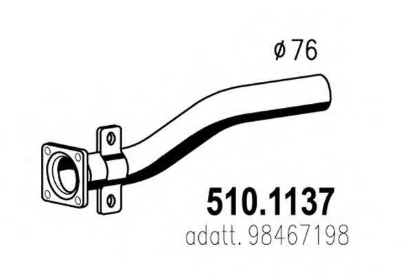 ASSO 5101137 Труба вихлопного газу