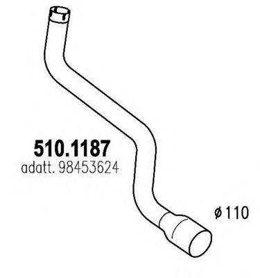 ASSO 5101187 Труба вихлопного газу