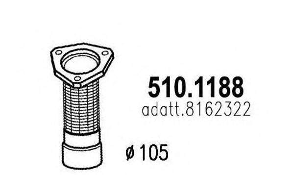 ASSO 5101188 Труба вихлопного газу