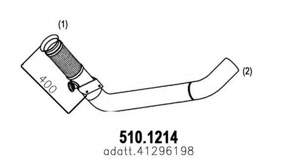 ASSO 5101214 Труба вихлопного газу