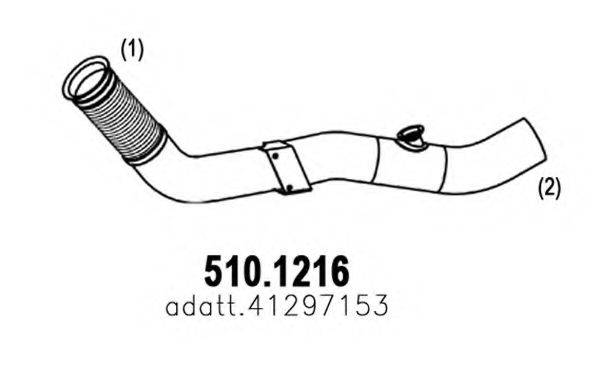ASSO 5101216 Труба вихлопного газу