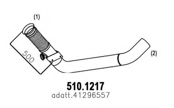 ASSO 5101217 Труба вихлопного газу