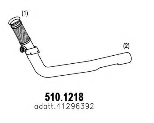 ASSO 5101218 Труба вихлопного газу