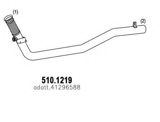 ASSO 5101219 Труба вихлопного газу
