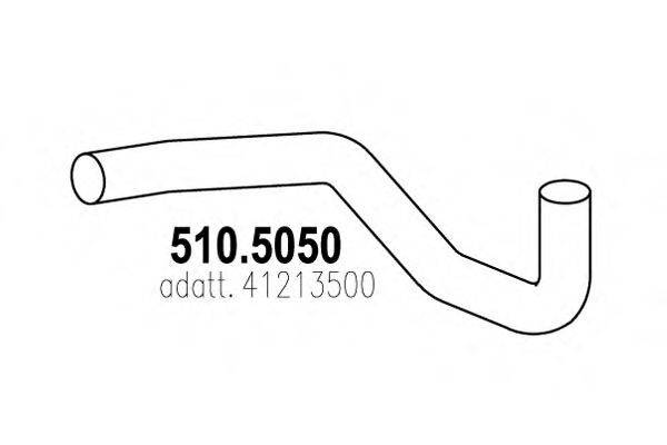 ASSO 5105050 Труба вихлопного газу