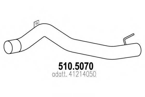 ASSO 5105070 Труба вихлопного газу