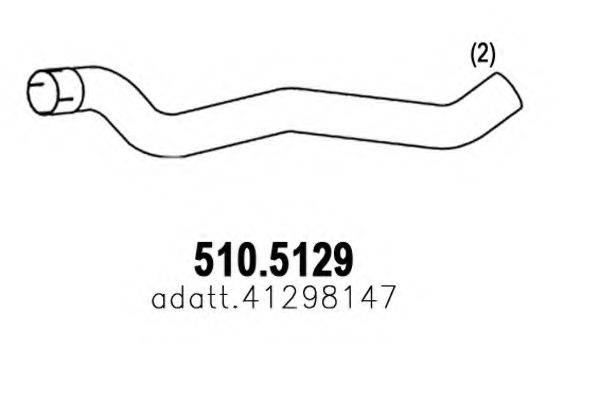 ASSO 5105129 Труба вихлопного газу