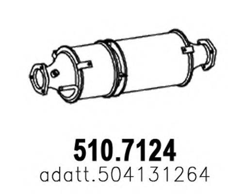 ASSO 5107124 Глушник вихлопних газів кінцевий