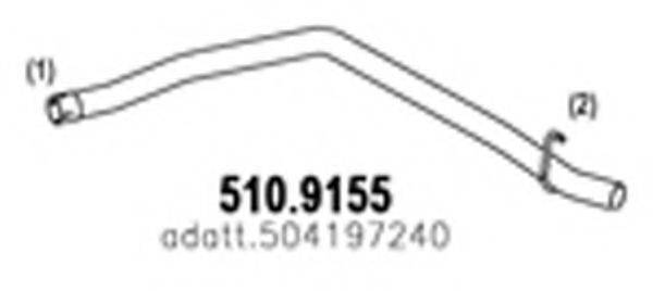 ASSO 5109155 Труба вихлопного газу