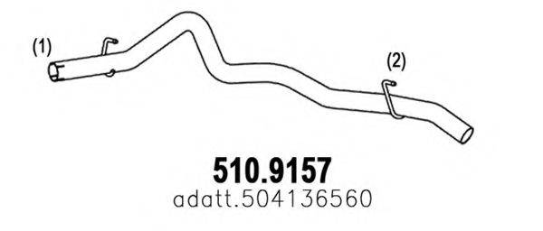 ASSO 5109157 Труба вихлопного газу
