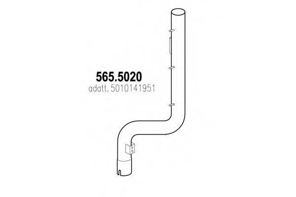 ASSO 5655020 Труба вихлопного газу